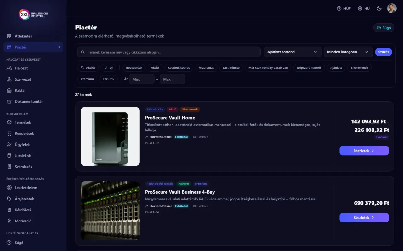 Marketplace and ordering